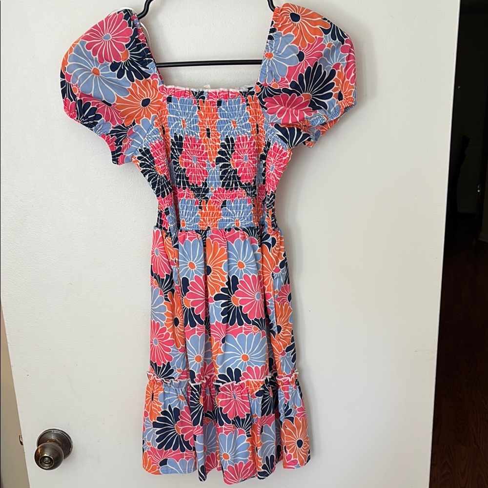 Floral Puff Sleeve Dress for girls
